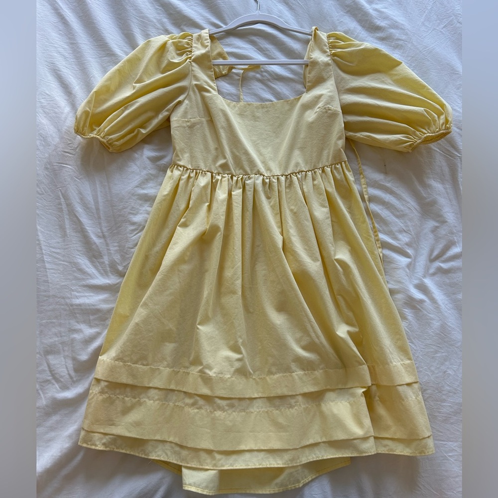 Yellow babydoll ASOS dress. Size 4.